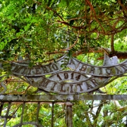 Detalhe do portão do cemitério da Brigada Militar