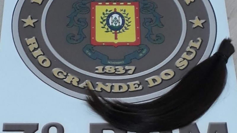 Recebimento de doação de mecha de cabelos em Barra do Guarita
