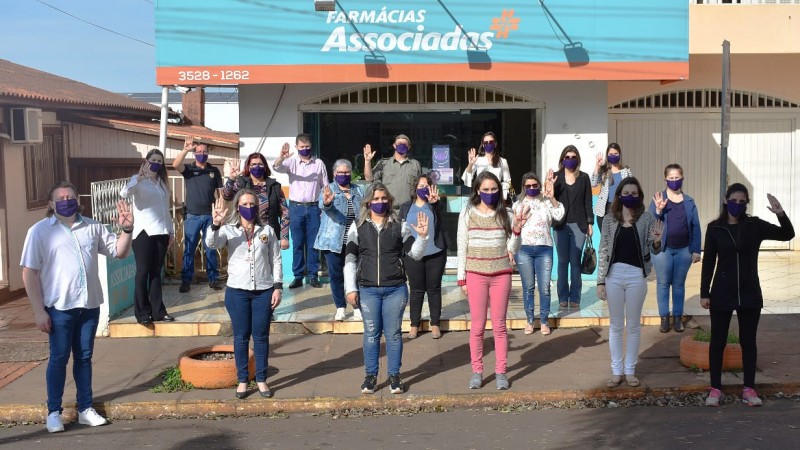 Lançamento da Campanha Máscara Roxa em Campo Novo