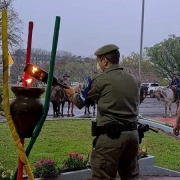 Chegada da Chama Crioula