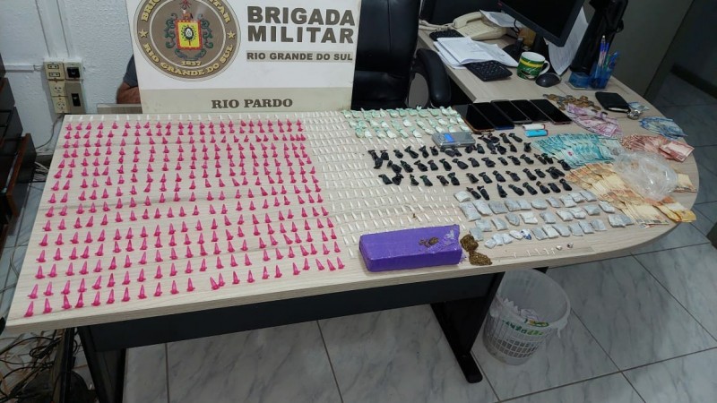 Brigada Militar de Rio Pardo prende sete pessoas por tráfico de drogas