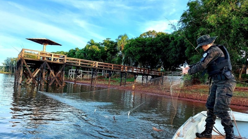 Retirada de Redes na Barragem 01