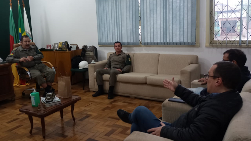 35°BPM, em Cachoeira do Sul, recebe visita da Promotoria de Justiça