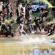 Instrução do Canil do 15º BPM para Alunos do Estágio de Adestramento e Emprego de Cães de Guerra do 3º BPE 4