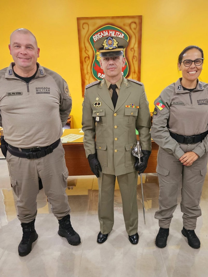 Apresentação de Oficial no Comando Rodoviário da Brigada Militar